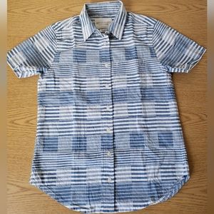 Wildfang Ace Short Sleeve Button Up Shirt - XS